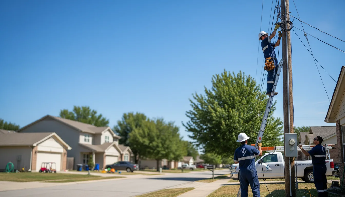 Residential electrician providing installation services in Cawker City, KS
